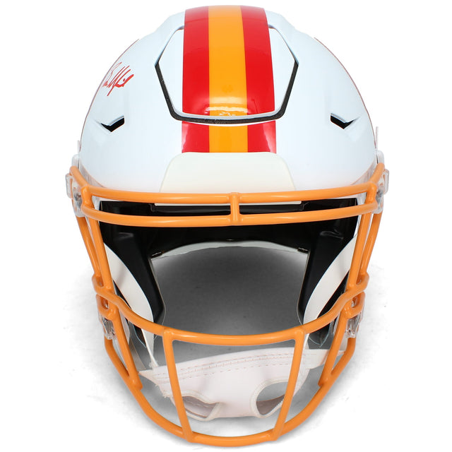 Baker Mayfield Autographed Tampa Bay Buccaneers 1976-96 Throwback Speedflex Authentic Helmet Beckett