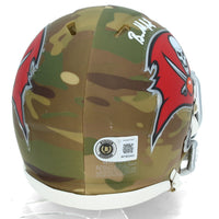 Baker Mayfield Autographed Tampa Bay Buccaneers CAMO Speed Mini Helmet Beckett