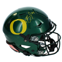 Bucky Irving Autographed Oregon Ducks Speedflex Authentic Helmet Beckett Witness