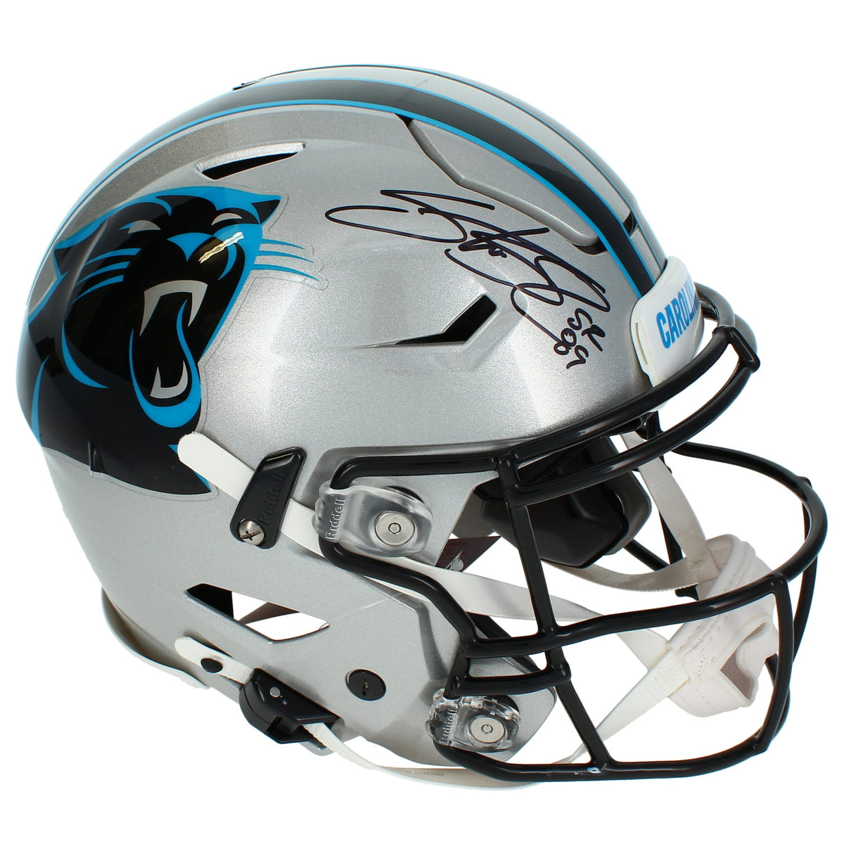 Steve Smith Autographed Carolina Panthers Speedflex Authentic Helmet Radtke