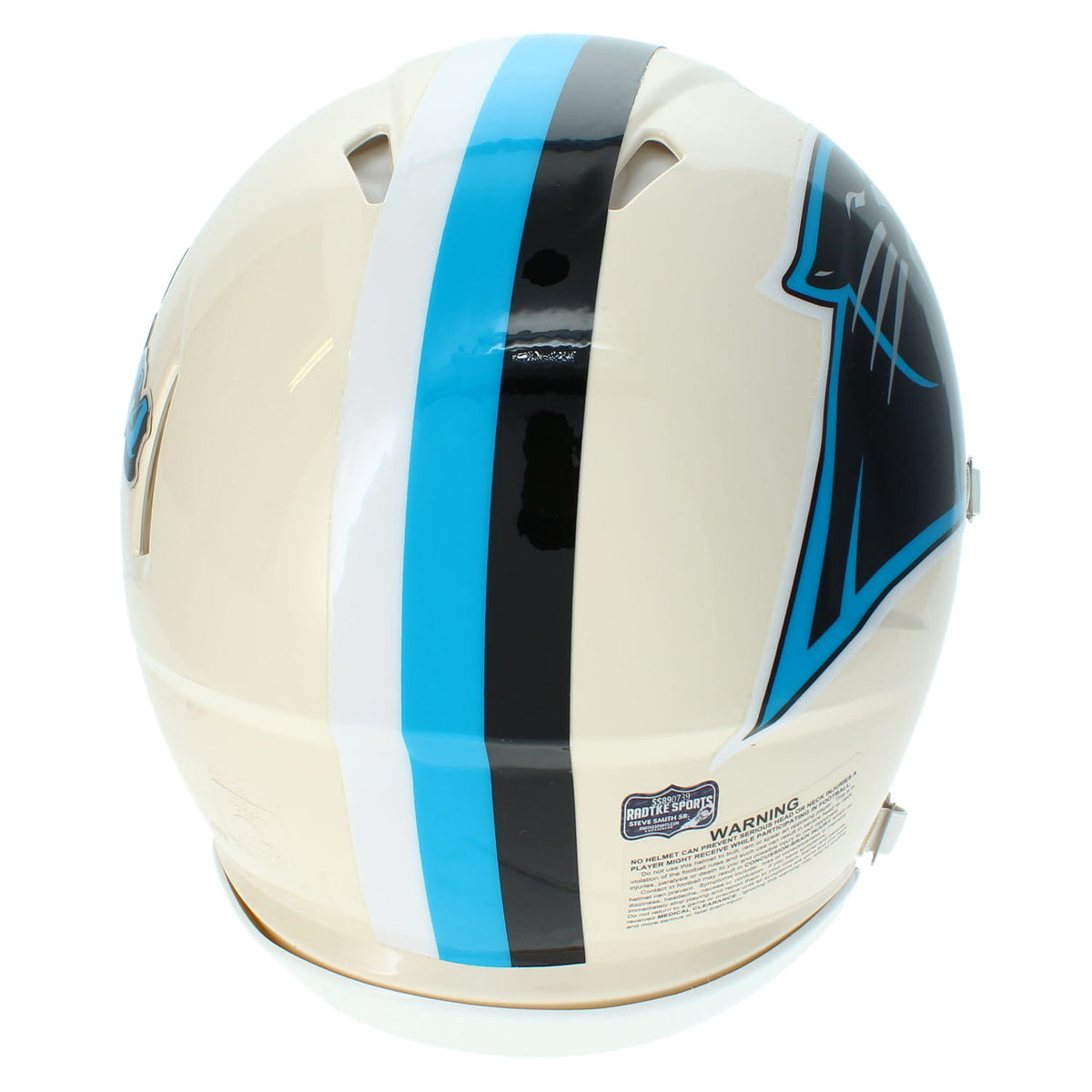 Steve Smith Autographed Carolina Panthers RETRO Speed Authentic Helmet Radtke