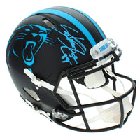 Steve Smith Autographed Carolina Panthers 2022 Black Alternate Speed Authentic Helmet