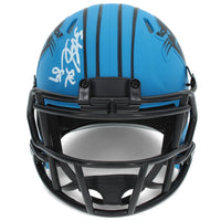 Steve Smith Autographed Carolina Panthers RAVE Speed Mini Helmet Radtke