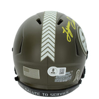 Lynn Swann Autographed Pittsburgh Steelers 2022 Salute to Service Speed Mini Helmet Beckett