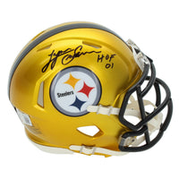 Lynn Swann Autographed/Inscribed "HOF 01" Pittsburgh Steelers Flash Speed Mini Helmet Beckett