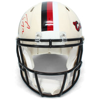 Tyler Allgeier Autographed Arizona Cardinals RETRO Speed Authentic Helmet Beckett