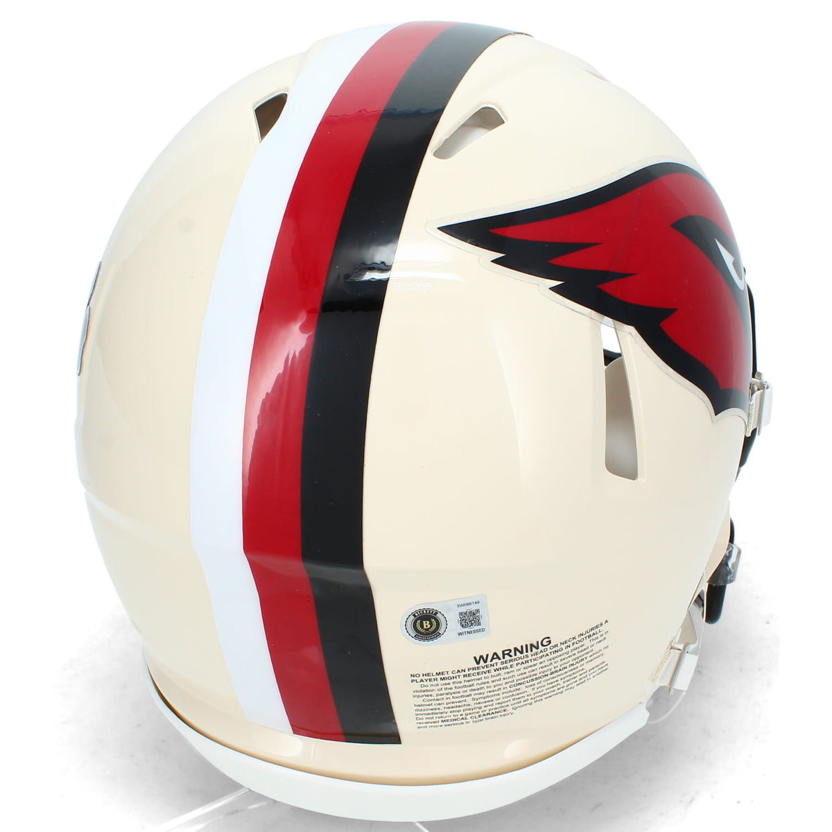 Tyler Allgeier Autographed Arizona Cardinals RETRO Speed Authentic Helmet Beckett