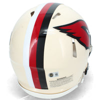 Tyler Allgeier Autographed Arizona Cardinals RETRO Speed Authentic Helmet Beckett