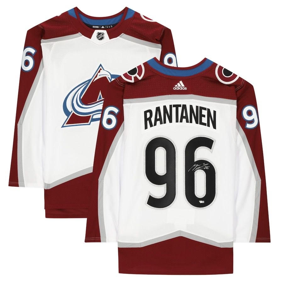 MIKKO RANTANEN Autographed Colorado Avalanche Adidas Authentic White Jersey FANATICS