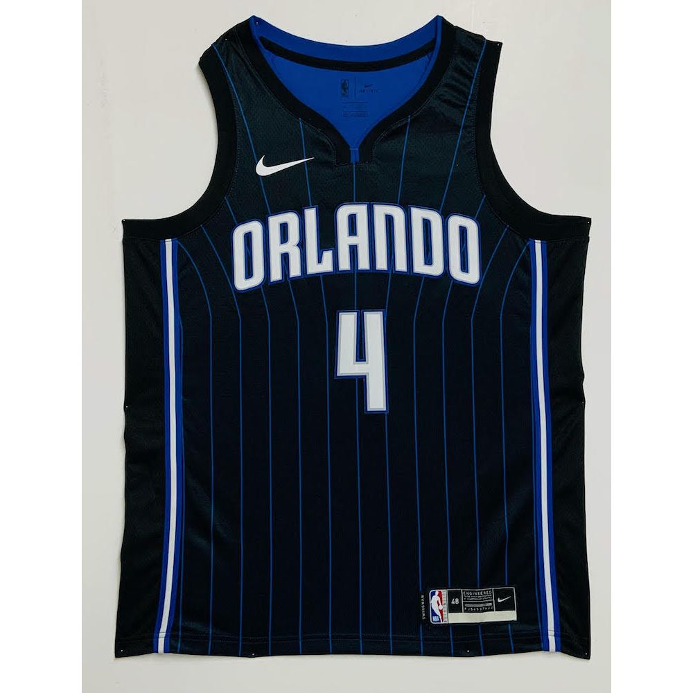 JALEN SUGGS Autographed "2021 #5 Pick" Orlando Magic Black Jersey FANATICS