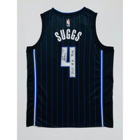 JALEN SUGGS Autographed "2021 #5 Pick" Orlando Magic Black Jersey FANATICS