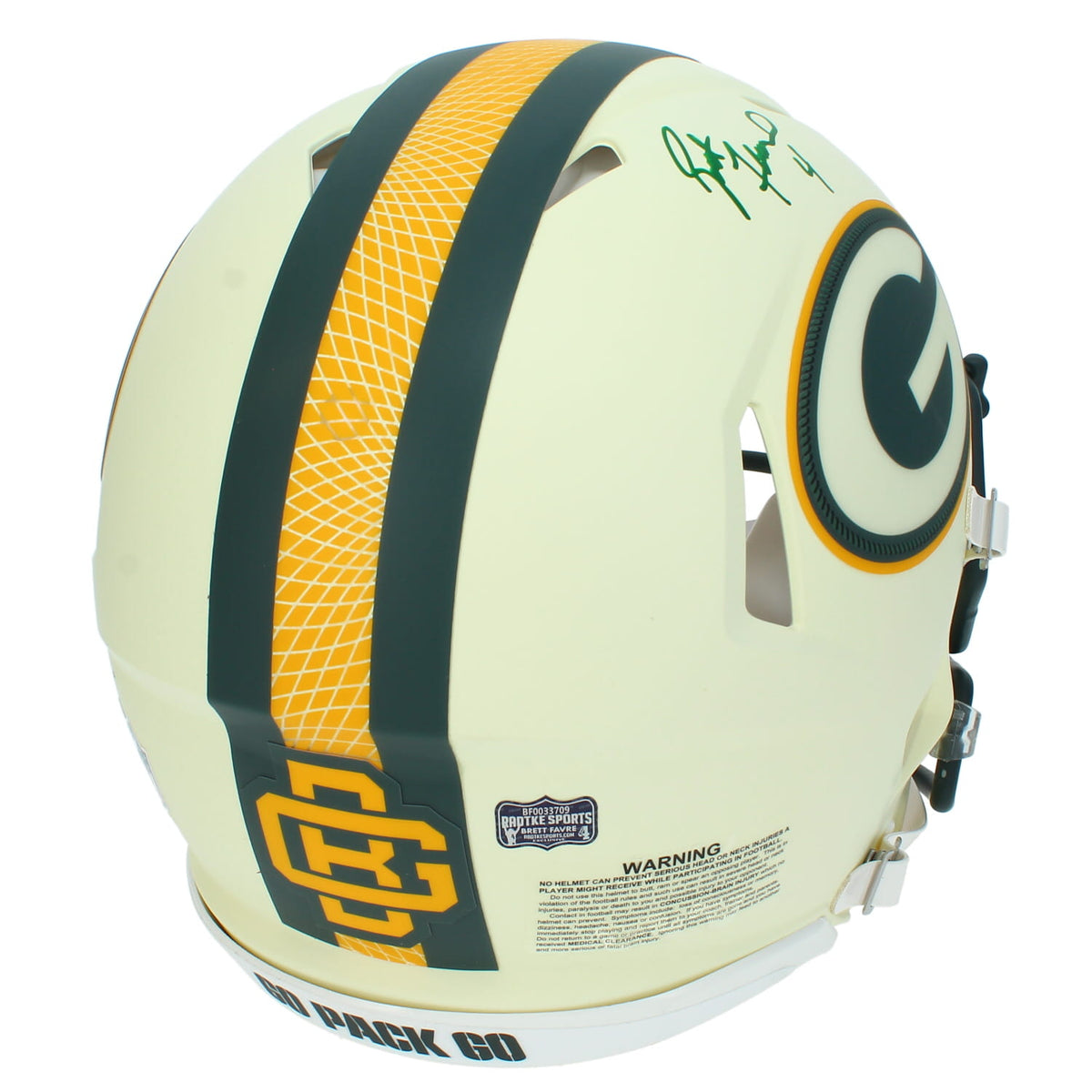 Brett Favre Autographed Green Bay Packers Rivalries Authentic Helmet Radtke
