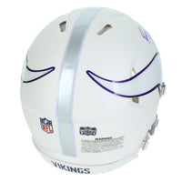 Brett Favre Autographed Minnesota Vikings Rivalries White 2024 Alternate Speed Authentic Helmet Radtke