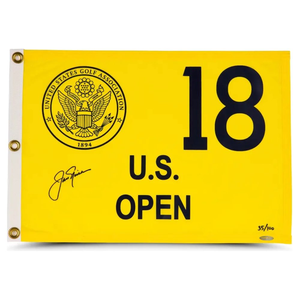 JACK NICKLAUS Autographed 1980 US Open Authentic Flag UDA LE 100