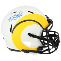MATTHEW STAFFORD Autographed Rams Lunar Eclipse Full Size Speed Helmet FANATICS