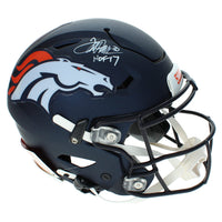 Terrell Davis Autographed/Inscribed "HOF 17" Broncos Speedflex Helmet Radtke