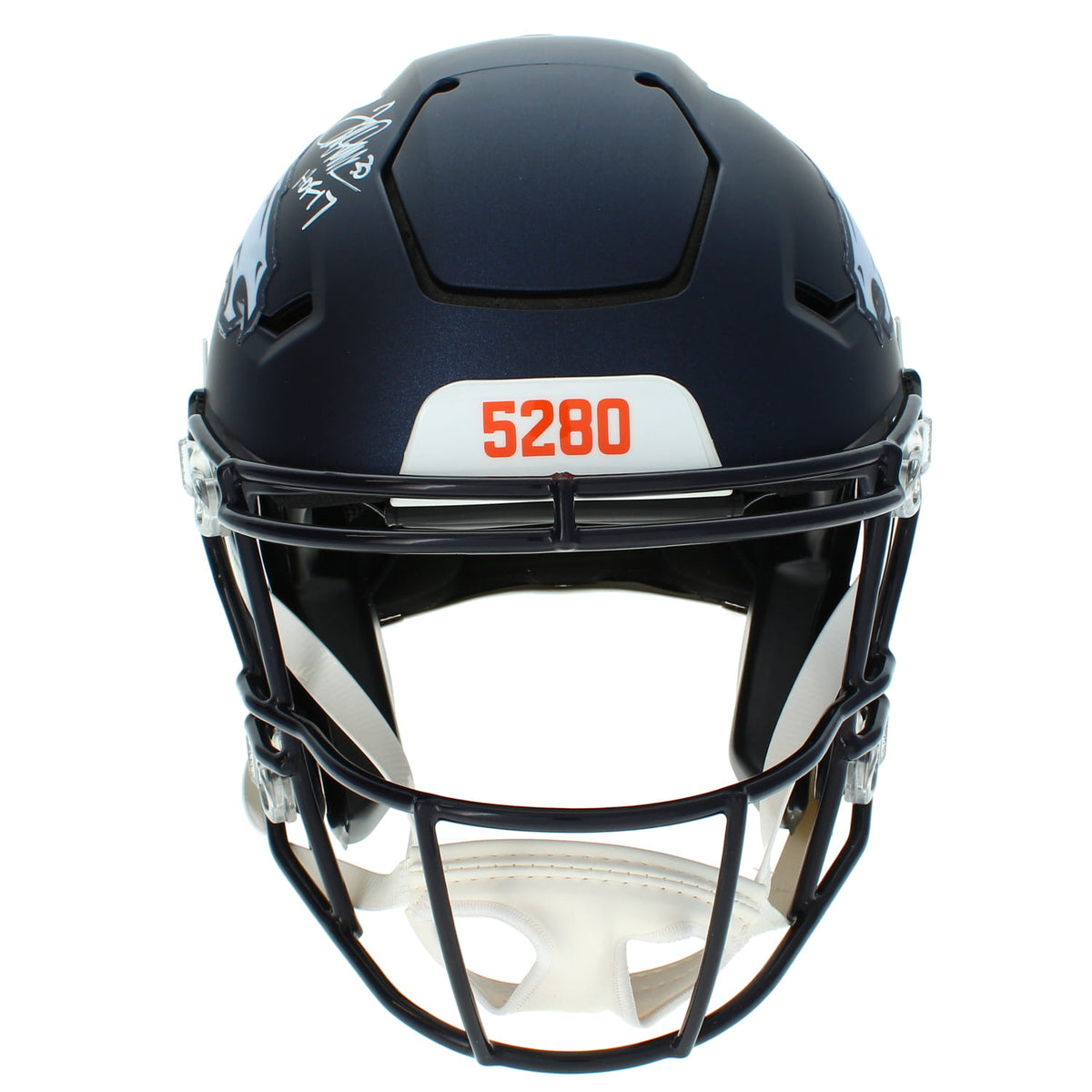 Terrell Davis Autographed/Inscribed "HOF 17" Broncos Speedflex Helmet Radtke