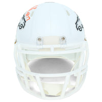 Terrell Davis Autographed/Inscribed "HOF 17" White 2024 Alternate Denver Broncos Speed Mini Helmet Radtke