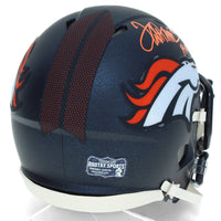 Terrell Davis Autographed/Inscribed "HOF 17" Denver Broncos Speed Mini Helmet Radtke