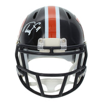 Troy Franklin Autographed Denver Broncos 2022 Color Rush Alternate Speed Mini Helmet Beckett