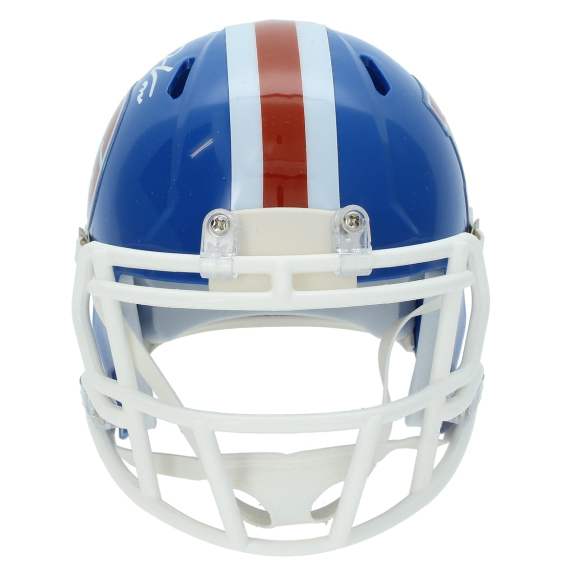 Jonah Coleman Autographed Denver Broncos 1975-96 Speed Mini Helmet Beckett