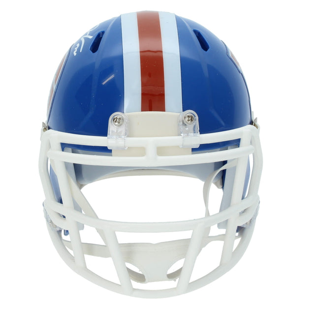 Jonah Coleman Autographed Denver Broncos 1975-96 Speed Mini Helmet Beckett