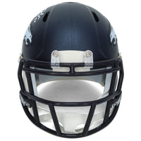 Jonah Coleman Autographed Denver Broncos Speed Mini Helmet Beckett Witnessed
