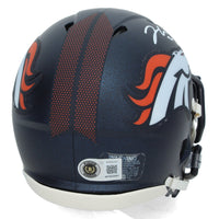Jonah Coleman Autographed Denver Broncos Speed Mini Helmet Beckett Witnessed