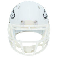Jonah Coleman Autographed Denver Broncos White 2024 Alternate Speed Mini Helmet Beckett