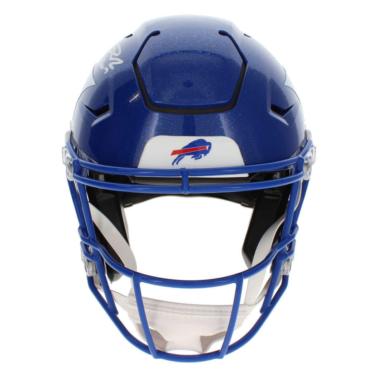 Josh Allen Autographed Buffalo Bills Blue 2026 Alternate Charge Speedflex Authentic Helmet Beckett