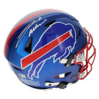 Josh Allen Autographed Buffalo Bills Blue Exclusive Highmark Stadium Inaugural Season Speedflex Authentic Helmet Beckett Witnessed