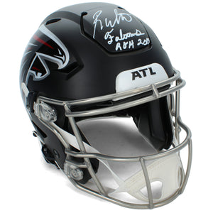 Roddy White Autographed/Inscribed "FALCONS ROH '19" Atlanta Falcons Speedflex Authentic Helmet Radtke