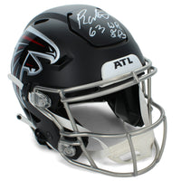 Roddy White Autographed/Inscribed "63 Career Receiving TDs" Atlanta Falcons Speedflex Authentic Helmet Radtke