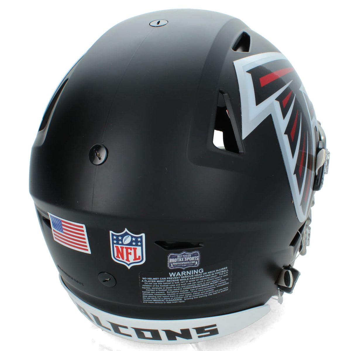Roddy White Autographed/Inscribed "63 Career Receiving TDs" Atlanta Falcons Speedflex Authentic Helmet Radtke