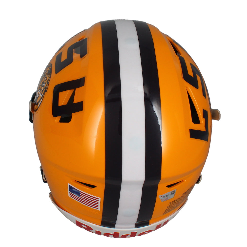 Joe Burrow Autographed "19 Champs" LSU Authentic Speed Flex Helmet Fanatics