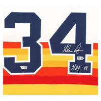 NOLAN RYAN Autographed "HOF 99" Houston Astros Authentic Throwback Jersey FANATICS