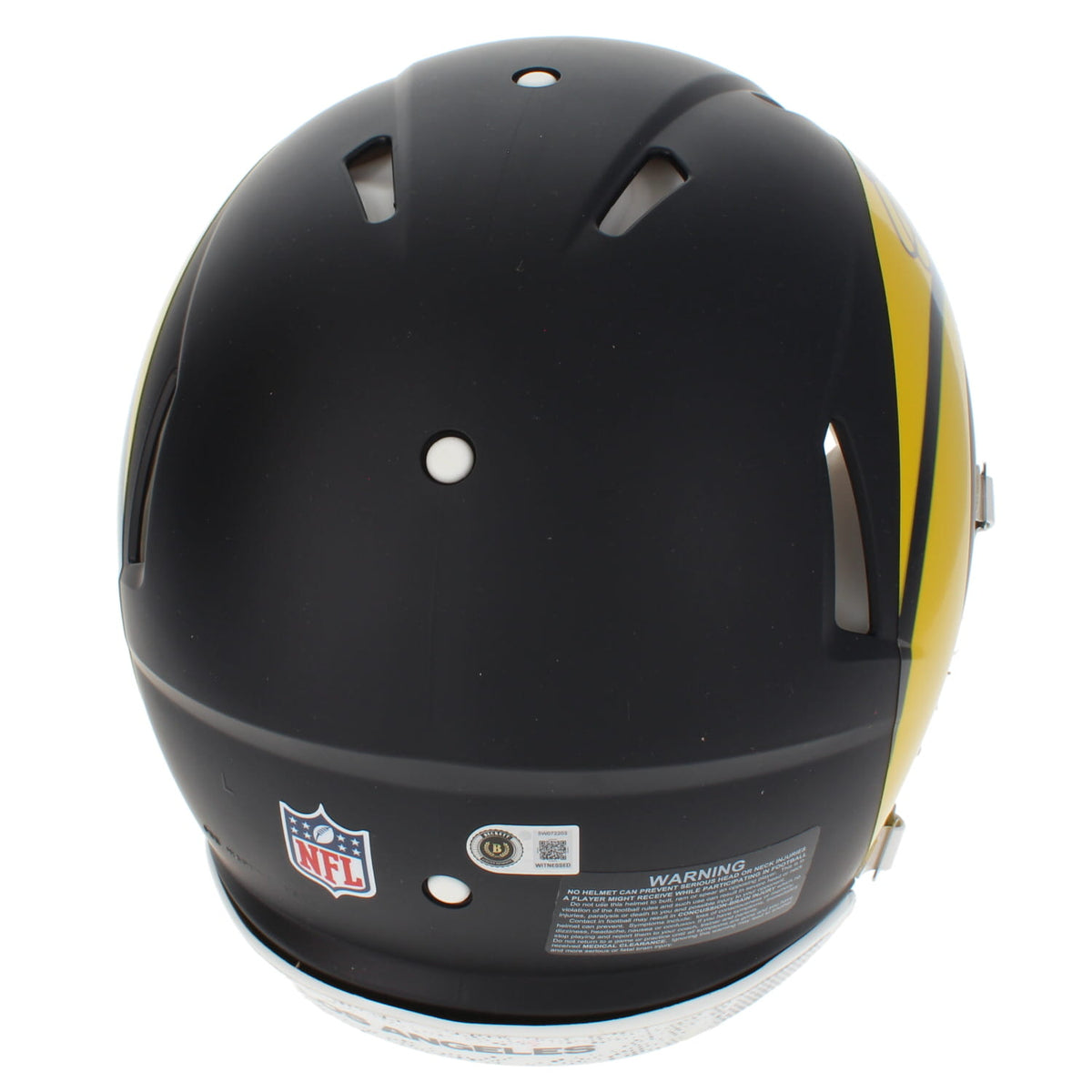 Eric Dickerson Autographed/Inscribed "HOF 99" Los Angeles Rams Black Rivalries Speed Authentic Helmet Beckett