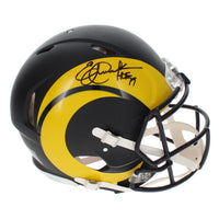 Eric Dickerson Autographed/Inscribed "HOF 99" Los Angeles Rams Black Rivalries Speed Authentic Helmet Beckett