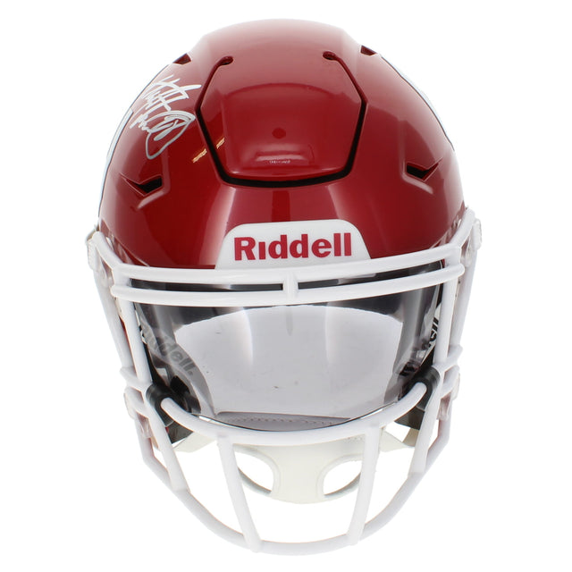 Adrian Peterson Autographed Oklahoma Sooners Speedflex Midi Helmet Beckett