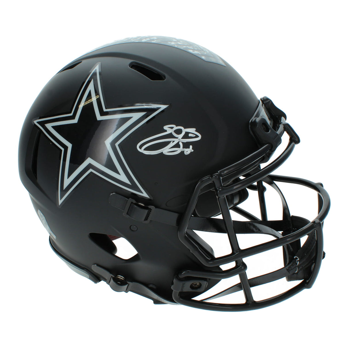 Emmitt Smith Autographed Dallas Cowboys 2026 Salute to Service Speed Authentic Helmet Beckett