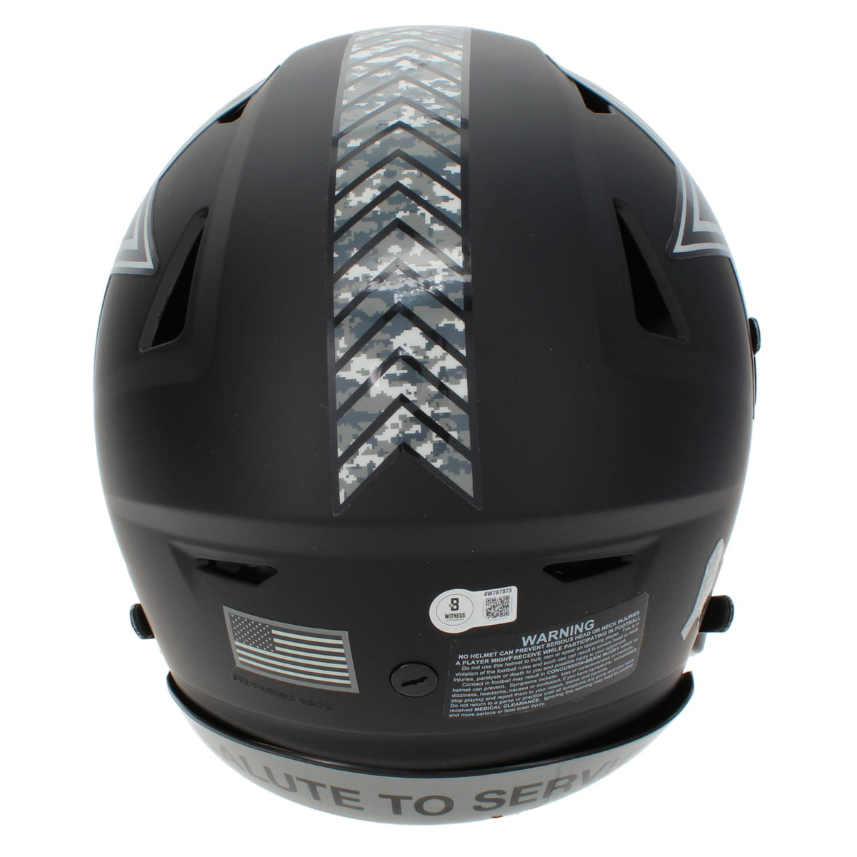 Tony Dorsett Autographed Dallas Cowboys 2026 Salute to Service Speedflex Authentic Helmet Beckett