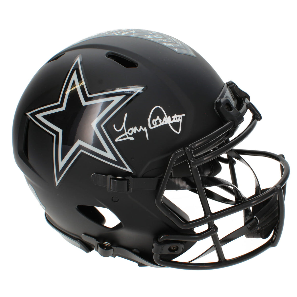 Tony Dorsett Autographed Dallas Cowboys 2026 Salute to Service Speed Authentic Helmet Beckett
