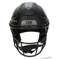 Eddie Lacy Autographed/Inscribed "2013 OROY" Green Bay Packers 2026 Salute to Service Speedflex Authentic Helmet Beckett