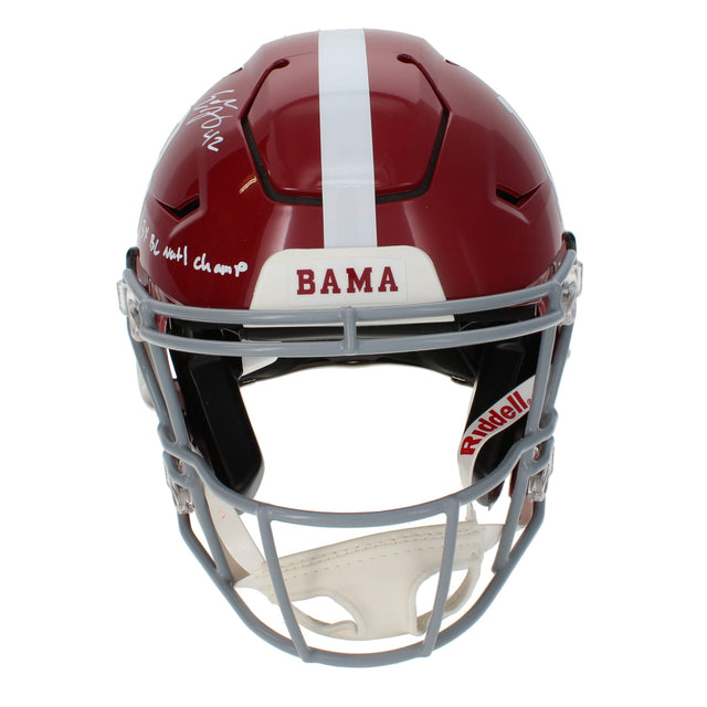 Eddie Lacy Autographed/Inscribed "3x BCS National Champ" Alabama Crimson Tide Speedflex Authentic Helmet Beckett