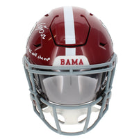Eddie Lacy Autographed/Inscribed "3x BCS National Champ" Alabama Crimson Tide Speedflex Midi Helmet Beckett