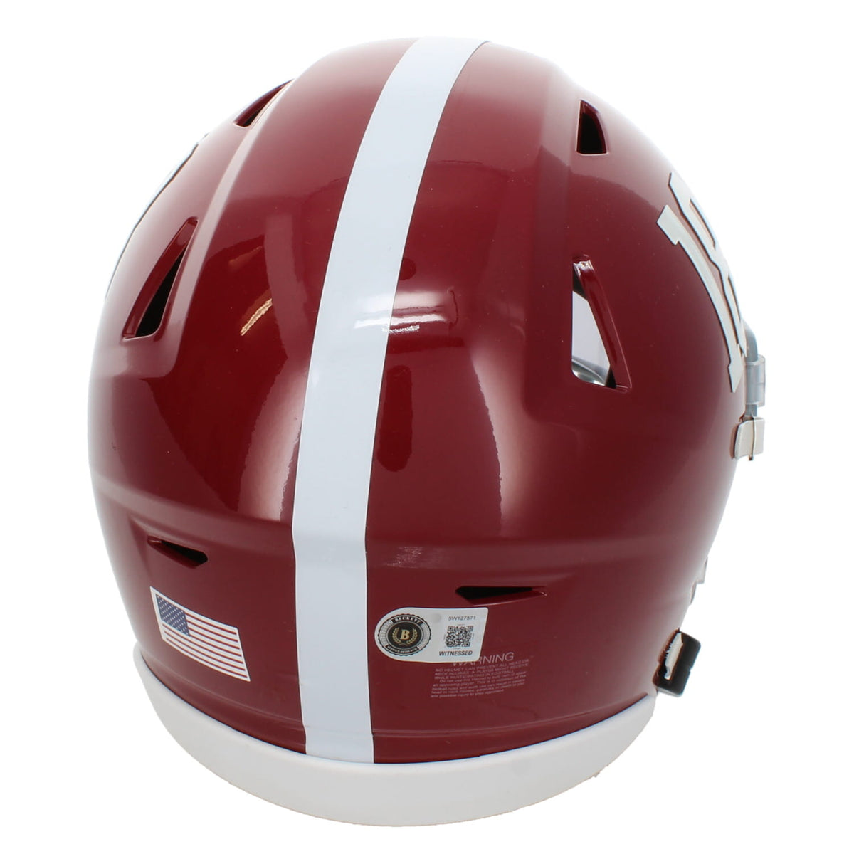 Eddie Lacy Autographed/Inscribed "3x BCS National Champ" Alabama Crimson Tide Speedflex Midi Helmet Beckett