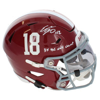 Eddie Lacy Autographed/Inscribed "3x BCS National Champ" Alabama Crimson Tide Speedflex Midi Helmet Beckett