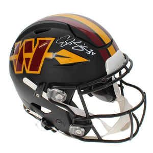 Champ Bailey Autographed Washington Commanders 2026 Black Alternate Speedflex Authentic Helmet Beckett