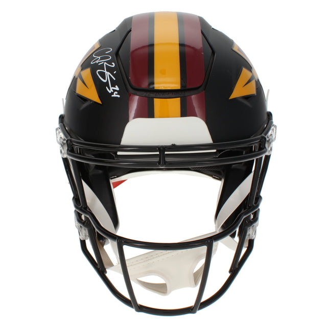 Champ Bailey Autographed Washington Commanders 2026 Black Alternate Speedflex Authentic Helmet Beckett