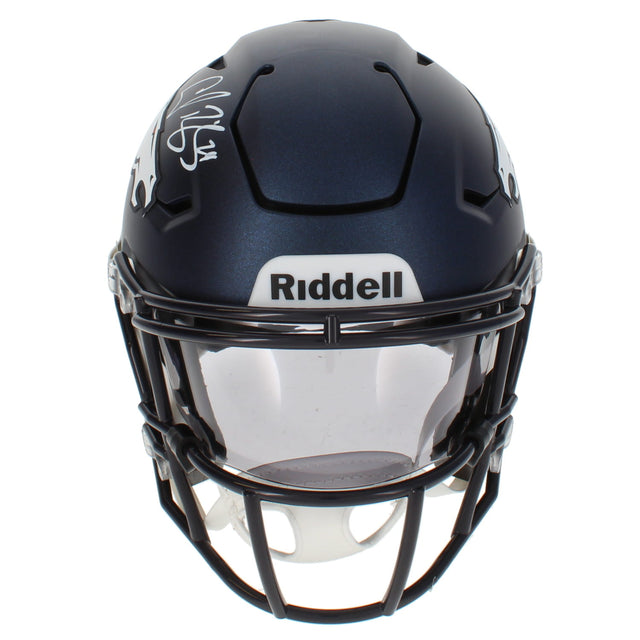 Champ Bailey Autographed Denver Broncos Speedflex Midi Helmet Beckett Witnessed